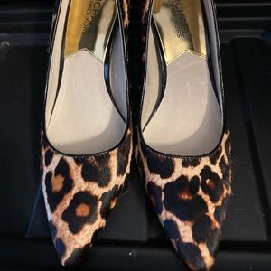 Michael kors leopard pump new size 6